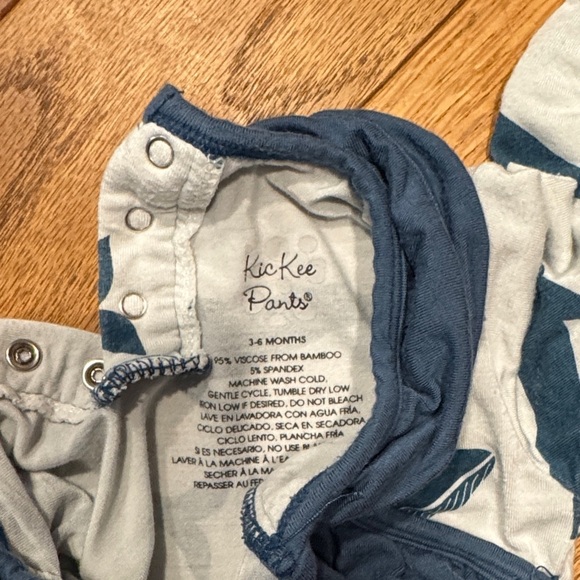 Kickee Pants Blue Whale Baby Romper Outfit - Picture 2 of 2